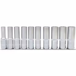 KS Tools 917.1750, Socket set, 1/2", 10 head(s), Chromium-vanadium steel, DIN 3120, ISO 1174, DIN 3124, ISO 2725-1, 1.5 kg