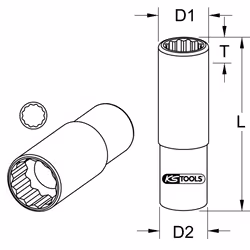 KS Tools 917.1275 socket/socket set