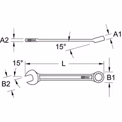 KS Tools 517.0634 combination wrench - Additional view 6