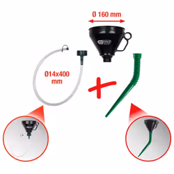 KS Tools 150.9230 Universal funnel set, 3 pcs