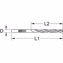 KS Tools 962.961, 180 mm, 100 g