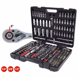 KS Tools 918.0795, Socket set, Imperial, 195 head(s), Chromium-vanadium steel, 10 kg