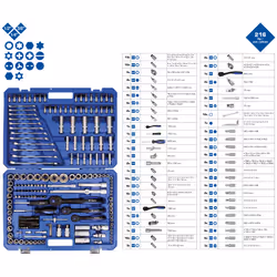 Brilliant Tools BT023216, Socket set, 216 head(s), 10.8 kg