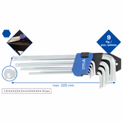 Brilliant Tools BT045019, 9 pc(s), 404 g, 315 mm, 100 mm, 30 mm, 426.5 g