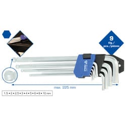 Brilliant Tools BT045019 hex key 9 pc(s)