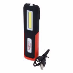 KS Tools Mobile workshop hand lamp, Hand flashlight, Black, Red, Acrylonitrile butadiene styrene (ABS), Rubber, IP20, -17 - 5 ...