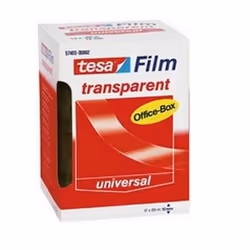 TESA 57406, 66 m, Transparent, Polypropylene (PP), Cardboard, Paper, 19 mm, 8 pc(s)