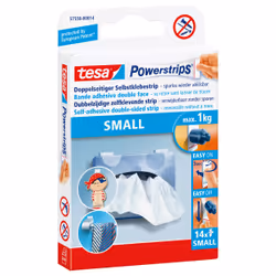 TESA 57550-00014, Mounting label, White, 1 kg/cm