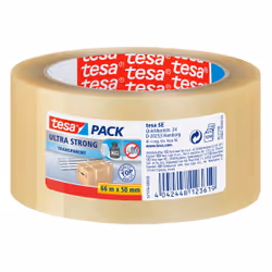 TESA ultra strong (PVC), Transparent, Fastening, PVC, 66 m, 50 mm, 1 pc(s)