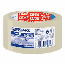 TESA Clear Strong, Polypropylene, Cardboard, 66 m, 50 mm, 1 pc(s)