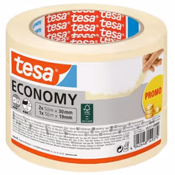 TESA Economy, Painters masking tape, Paper, Chamois, 4 day(s), 50 m, 30 mm