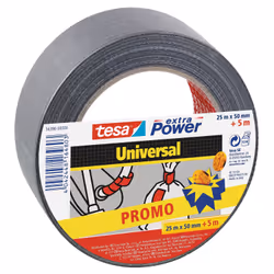 TESA 56396-00000-00, Grey, Bundling, Fastening, Handicrafting, Marking, Repairing, Strengthening, Fabric, Water resistant, 25 ...