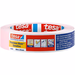 Tesa 43330001801 Precision Sensitive, Razor Sharp Edge and Low Tack Masking Tape for Indoor Painting and Decorating, Residue ...