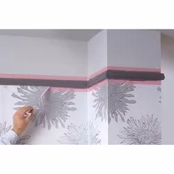 Tesa 43330001801 Precision Sensitive, Razor Sharp Edge and Low Tack Masking Tape for Indoor Painting and Decorating, Residue Free Removal, 50 m x 25