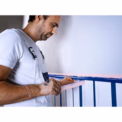 Tesa 43330001801 Precision Sensitive, Razor Sharp Edge and Low Tack Masking Tape for Indoor Painting and Decorating, Residue Free Removal, 50 m x 25