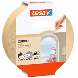 TESA 565340000102, Painters masking tape, Brown, Glass, Metal, Plastic, Wood, Rough, Smooth, Universal, 7 day(s)