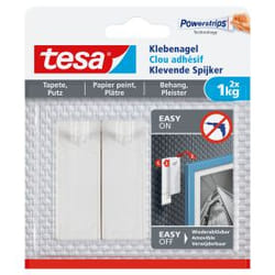 TESA 77773-00000 home storage hook Indoor Universal hook White 2 pc(s)