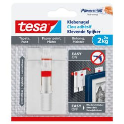 TESA 77777-00000 home storage hook Indoor Universal hook Red, White 2 pc(s)