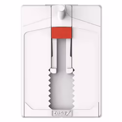 TESA 77767-00001-00, Indoor, Universal hook, Red, White, Adhesive strip, 4 kg, Tiles & metal