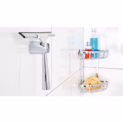 Tesa Spaa Shower Squeegee Chrome Rustproof with Bracket and Adhesive Solution Soft Rubber Lip 175mm x 239mm x 55mm - Additional view 4