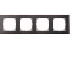 Merten MEG4040-3669 wall plate/switch cover Aluminium, Black