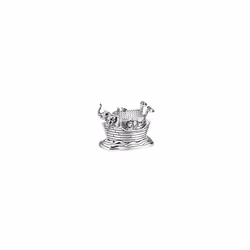 6822261 Music Box 8.5 x 5.5 x 6 cm Silver Plated Noah's Ark
