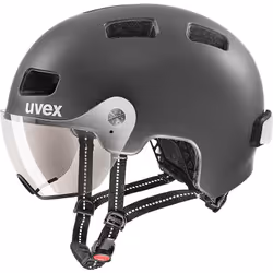Uvex rush visor, Full-face helmet, Hard shell construction, Helmet visor