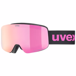 Uvex pwdr FM, Black, Unisex, Spherical lens, Black, Pink, 1 pc(s)