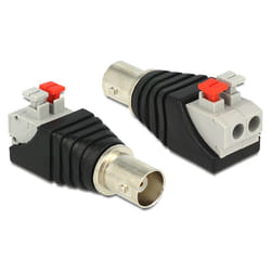 DeLOCK 65526 cable gender changer BNC Black, Silver