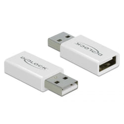 DeLOCK USB 2.0 Adapter Type-A male to Type-A female Data Blocker