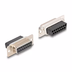 DeLOCK D-Sub 15 pin female to RJ12 female Assembly Kit yellow