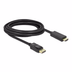 DeLOCK 82435 video cable adapter 3 m HDMI Displayport Black