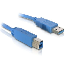 DeLOCK Cable USB3.0 A-B male/male 5m USB cable USB A USB B Blue