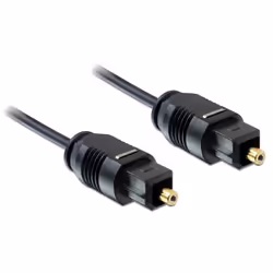 DeLOCK 1m Toslink Standard, TOSLINK, Male, TOSLINK, Male, 1 m, Black