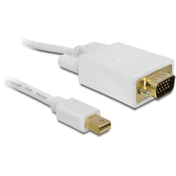 DeLOCK 2m mini DP/VGA VGA (D-Sub) White