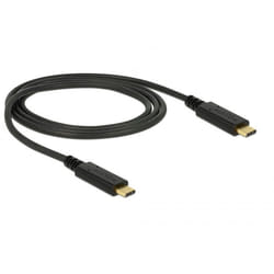 DeLOCK 83661 USB cable USB 3.2 Gen 2 (3.1 Gen 2) 1 m USB C Black