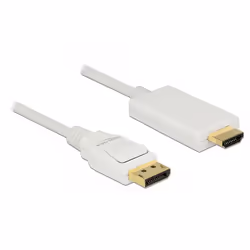 DeLOCK 83818, 2 m, DisplayPort, HDMI, Male, Male, Straight