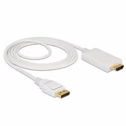 DeLOCK 83818 video cable adapter 2 m DisplayPort HDMI White