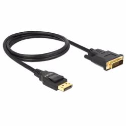 DeLOCK 85312, 1 m, DisplayPort, DVI-D, Male, Male, Straight