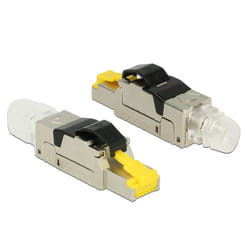 DeLOCK 86485 wire connector RJ45 Black, Silver, Transparent, Yellow