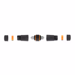 DeLOCK Cable connector LSA to LSA Cat.6A IP68 waterproof black