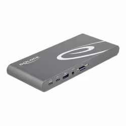 DeLOCK USB Type-C DP 1.4 Docking Station Triple 4K Display - HDMI / DisplayPort / USB / LAN / SD / PD 3.0