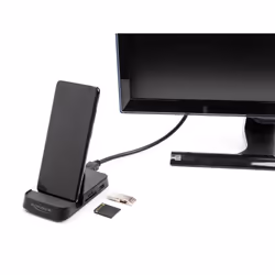 DeLOCK Smartphone Docking Station 4K with integrated holder - HDMI / USB / Hub / SD / Micro SD for Android or Windows - Additional view 4