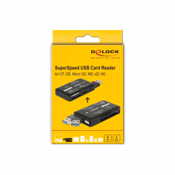 DeLOCK SuperSpeed USB 5 Gbps Card Reader for CF / SD / Micro SD / MS / M2 / xD memory cards - Additional view 4