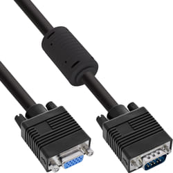 InLine S-VGA Extension Cable 15 HD male / female black 5m