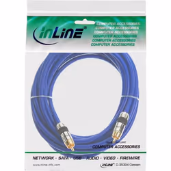 InLine 4043718081912 audio cable 1 m RCA Blue