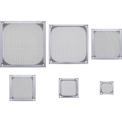 InLine Fan grid aluminium filter, 92x92mm