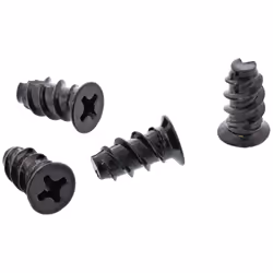 InLine Fan Screws 5.0x10.0mm black 50 pcs., Black