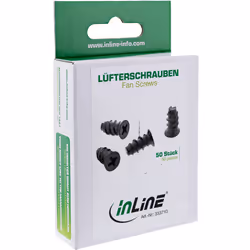 InLine Fan Screws 5.0x10.0mm black 50 pcs.