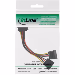 InLine SATA Y-Power Cable SATA female / 2x SATA male 0.15m